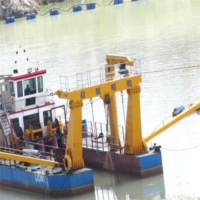 ディーゼルエンジンの砂割り機 川の泥を掘り下げる吸い込みドレーガー 深さ0.5メートル~30メートル
