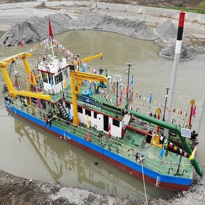 ディーゼルエンジンの砂割り機 川の泥を掘り下げる吸い込みドレーガー 深さ0.5メートル~30メートル