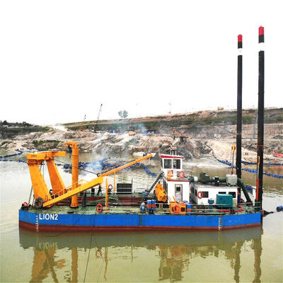 160m3-5000m3 容量 ディーゼルエンジンの切断器 川の砂と湖の泥を吸い込む掘削機