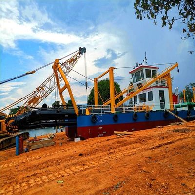 サイクロン型密度の高い中型およびディーゼルエンジンを持つ12インチカットター吸い込み砂掘削機