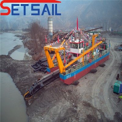 14インチカットター吸い込みドレーガー 70kw-110kwカットターパワーと 2000m3 / Hの水流量