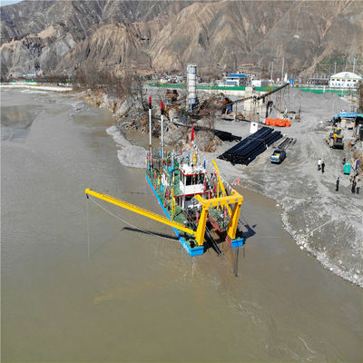 12インチカッター吸い込み砂掘り機 2000m3の水流と石川砂ポンプ