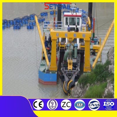 10インチシエメンズ PLC ディーゼルエンジン サイクロン型水中気旋を持つ川砂掘削機