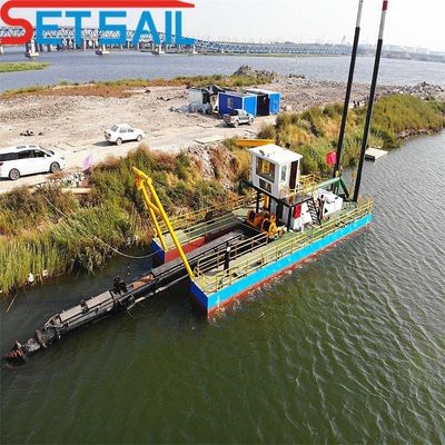 ナイジェリアの10インチカッター吸水川砂掘削機 1000m放出距離
