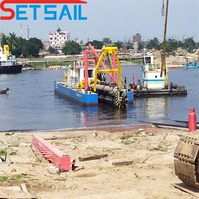 10 インチカットサー 吸い込み砂掘削機 高容量砂掘削のためのダブルカットサー