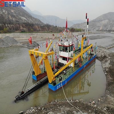 8インチカット 吸い込み泥掘り機 川砂ディーゼルエンジン 46 メートルヘッド