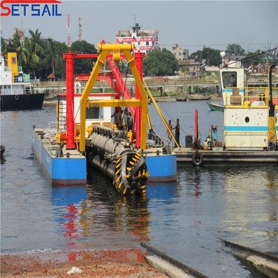 8インチカット 吸い込み泥掘り機 川砂ディーゼルエンジン 46 メートルヘッド