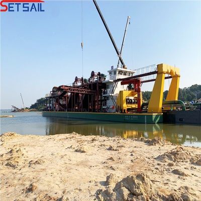 8インチカット 吸い込み泥掘り機 川砂ディーゼルエンジン 46 メートルヘッド