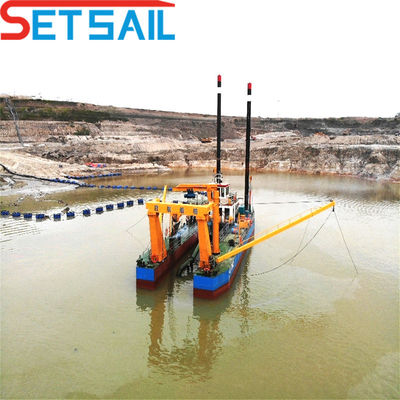 8 インチカットサー 吸い込み 川砂掘削機 総高さ1.48m 総重量85t