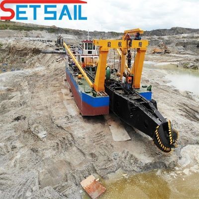 8 インチカットサー 吸い込み 川砂掘削機 総高さ1.48m 総重量85t