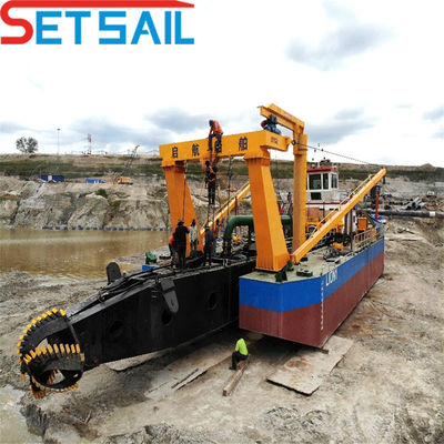 8 インチカットサー 吸い込み 川砂掘削機 総高さ1.48m 総重量85t