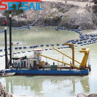 6インチディーゼルエンジンのカッター 吸い込み砂利ドレーガーと総高さ1.26m