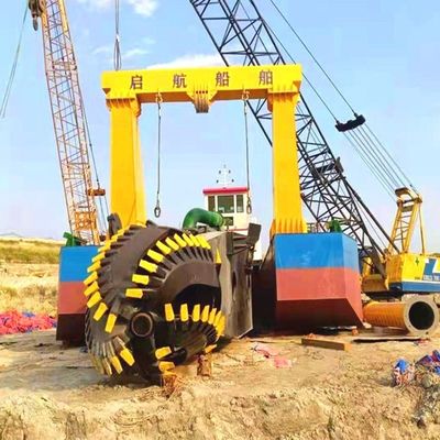 1400立方メートル容量 水力ディーゼルエンジンの切断器 川砂の吸水掘削機