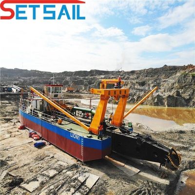 32インチ 水流 7500m3 カッター 吸い泥 川砂のための泥掘削機