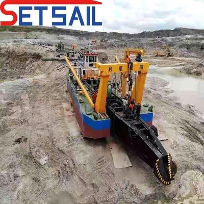 24 インチカットサー 吸い込み砂掘削機 2000 メートルの放出距離とCTSスロットタイプ