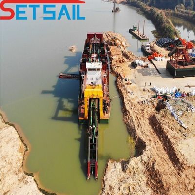 5500 キュービックメートル 水流容量 切断器 吸い込み 河川砂掘削機 アンカーブーム