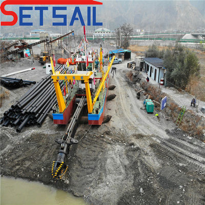 高容量川砂水力切断器 吸水掘削機 50-260kw 切断頭 電力