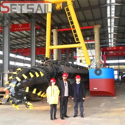 400〜20000立方メートルの水流切断器 川砂と湖の泥を吸い込む掘削機