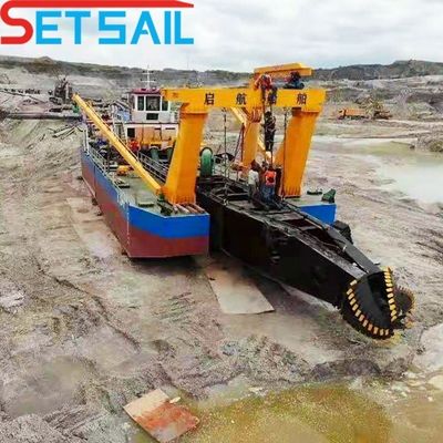 総重量 28-1000t 12 インチ ディーゼル エンジン 切断器 吸い込み 砂の掘削機械