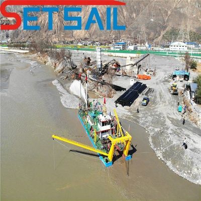 18インチディーゼルエンジンの水力切断器 500mm放出パイプ直径の吸水ドレジャー