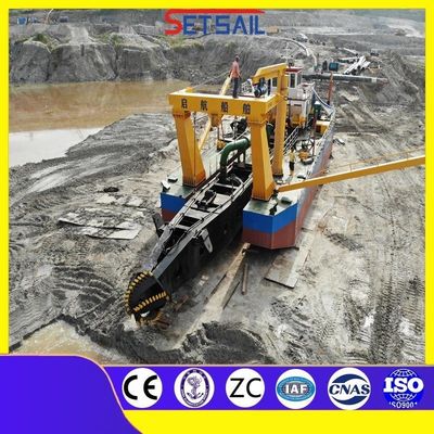 内陸水路整備切断器 吸砂砂掘削機 総長17m~50m