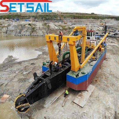 80kn スウィングウィンチ 22インチ カッター 吸い込み砂掘り 液体とディーゼルエンジン