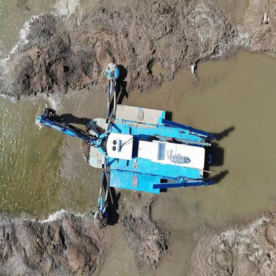 120m3-700m3/h 容量 キングダ砂ポンプと掘削機付きの海辺多機能掘削機