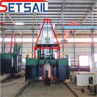河川砂掘削用用セットセイルスロット型CTSジェット吸水掘削機