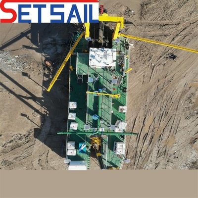 シエメンズ PLC ディーゼル エンジン パワー 海上 輪 バケツ 貯水池 パンプ付き泥掘削機