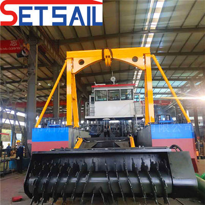 トレーリング・ホッパー 川の砂を掘る泥の掘削機 総長17m-50m 容量500m3-5000m3