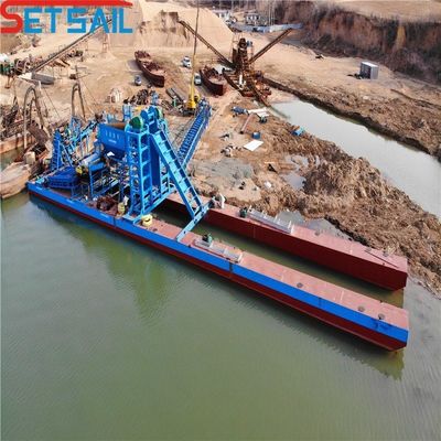 60-500立方メートルの容量 川 ダイヤモンド バケット チェーン セントリフュージング付き ゴールド ドレーガー