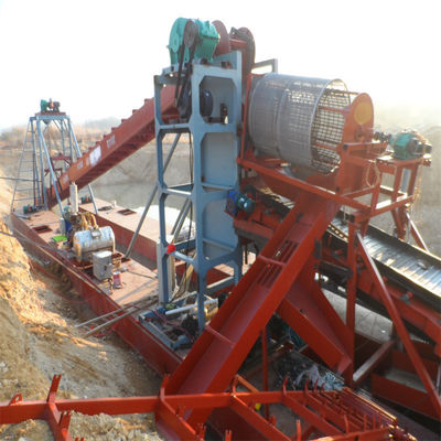 振動チャットチェーン バケット 川鉱山掘削用掘削機 金掘削深さ 2~30m