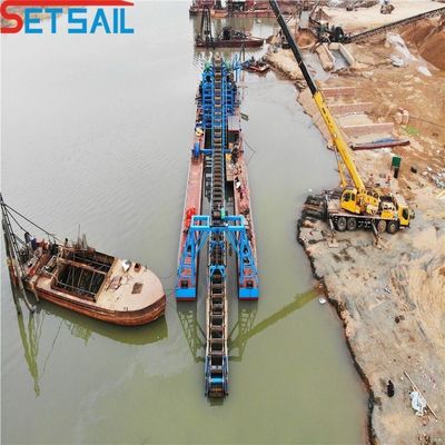 50~300m3 耐久性Hull Chain Bucket 川鉱山掘削掘削船 多彩のゴールド湖