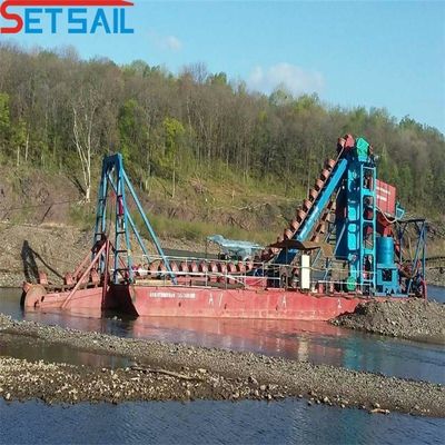 50~300m3 耐久性Hull Chain Bucket 川鉱山掘削掘削船 多彩のゴールド湖