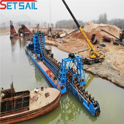 50~300m3 耐久性Hull Chain Bucket 川鉱山掘削掘削船 多彩のゴールド湖