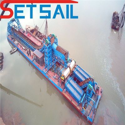 60m3-500m3 容量 カスタマイズされたチェーンバケツ 砂金ドレーガー トラムルスクリーン