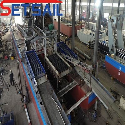 4kw X 3-10kw X3 移動装置 チェーンのバケツ 川鉱山機械のためのゴールドドレーガー