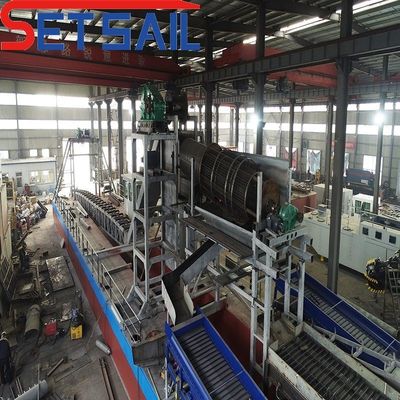 チェーンバケット川 ゴールド機械 振動チャートとダームスクリーン 電力 5.5kw-20kw