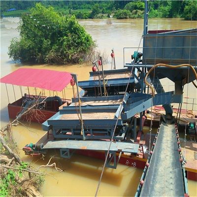 高生産性の川の金採掘用掘削船,ジグリング設備容量60m3-300m3