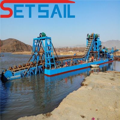 180000.000kg 総重量 パッケージ チェーン バケット リバー ゴールドとダイヤモンドの鉱船