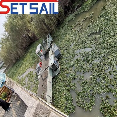 自動操作システム フローティング雑草刈り機 厚さ3m-7m 水浄化