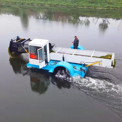 完全払い 水中雑草刈り機 螺旋型海藻採集船