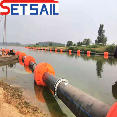 フルペイメント HDPE ドレージ 川砂のための化学水道パイプ 15bar-25bar圧力